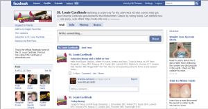 Fan Page for St. Louis Cardinals on Facebook